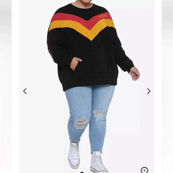 Hot Topic Harry Potter Chevron Gryffindor Black Sweatshirt. Size Medium. NWT. - Picture 15 of 15